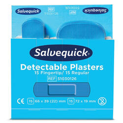 Salvequick Refill 51030126 - Pflastermix blau detektierbar