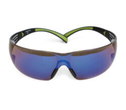3M Schutzbrille 400 SecureFit SF408AS PC, blau, AS, Rahmen schwarz/grün