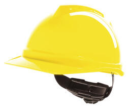 MSA V-Gard 500 Helm, unbelüftet, ABS gelb, Fas-Trac mit Stan-
