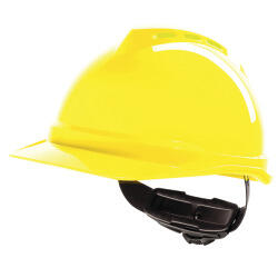 MSA V-Gard 500 Helm, belüftet, ABS gelb, Fas-Trac mit Stan-