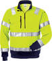Warnschutz-Sweatshirt, warngelb/marine