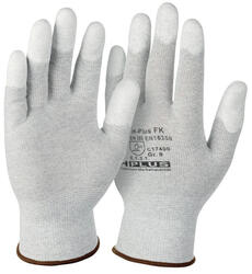 H-Plus ESD-Handschuh FK 1598 Fingerkuppen mit PU-Beschichtung