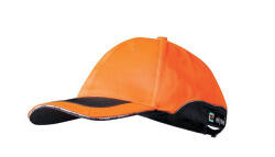 *Warnschutz Cap Größenverstellbar orange/grau