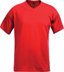 Herren T-Shirt mit V-Ausschnitt, rot
