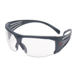 3M Schutzbrille 600 SecureFit SF601SGAF PC, grauer Rahmen, klar, SGAF