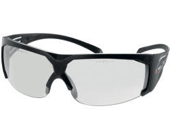 3M Schutzbrille 600 SecureFit SF610AS PC, grauer Rahmen, I/O, AS