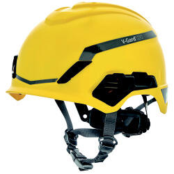 MSA V-Gard H1 Helm, unbelüft., gelb Schutzhelm für Höhenarbeiten, EN397
