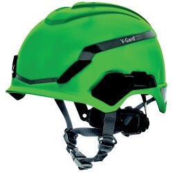 MSA V-Gard H1 Helm, unbelüft., grün Schutzhelm für Höhenarbeiten, EN397