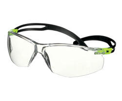 3M Schutzbrille SecureFit™ 500 Sport SF501SGAF-GRN, klare Scheibe