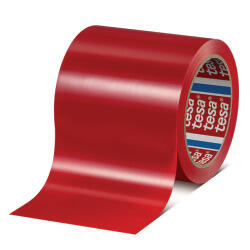 tesa® 60428 PVC rot 100 mm breit Rolle 66 m
