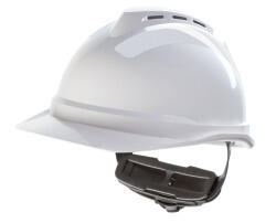 MSA V-Gard 500 Helm, unbelüftet, ABS weiß, Fas-Trac mit Stan-