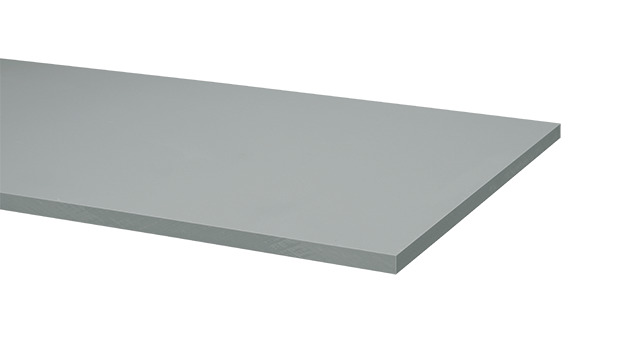 Hart PVC Platte 20mm ca 300 x 88mm grau Kunststoffplatte 