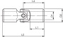 Wellengelenk mit Gleitlager DIN 808-G, einfach Kurzausführung n. DIN 6885/1