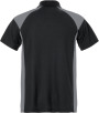 Fristads Skarup Poloshirt, schwarz/grau